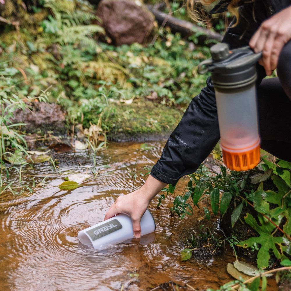 Grayl Geopress Purifier Bottle, Camo Black