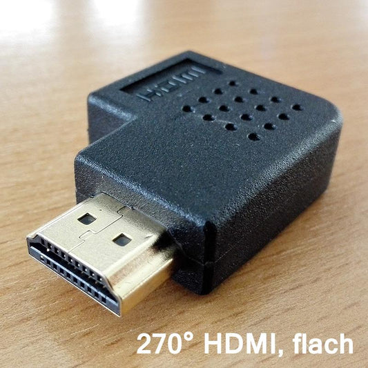 HDMI to HDMI adapter 270°, flat