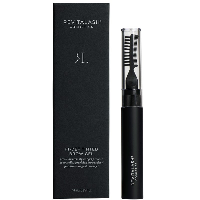 RevitaLash Gel à sourcils teinté haute définition, brun foncé, 7,4 ml