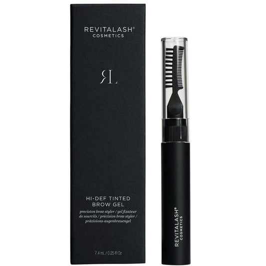 RevitaLash Gel à sourcils teinté haute définition, brun foncé, 7,4 ml