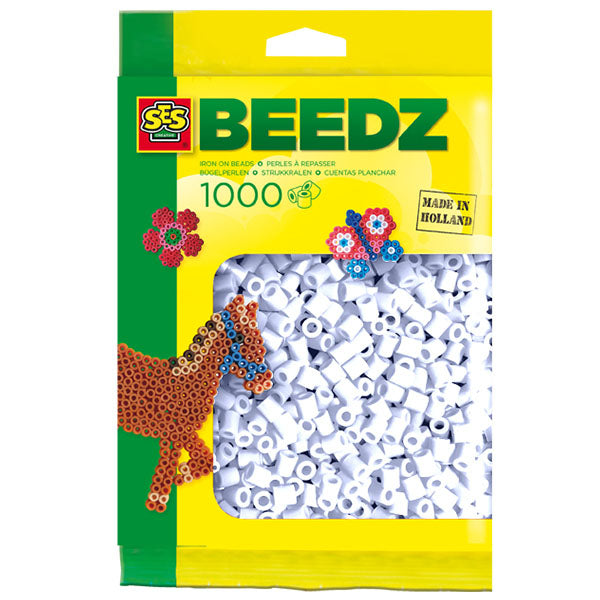 SES iron-on beads refill pack, 1000 pieces, white