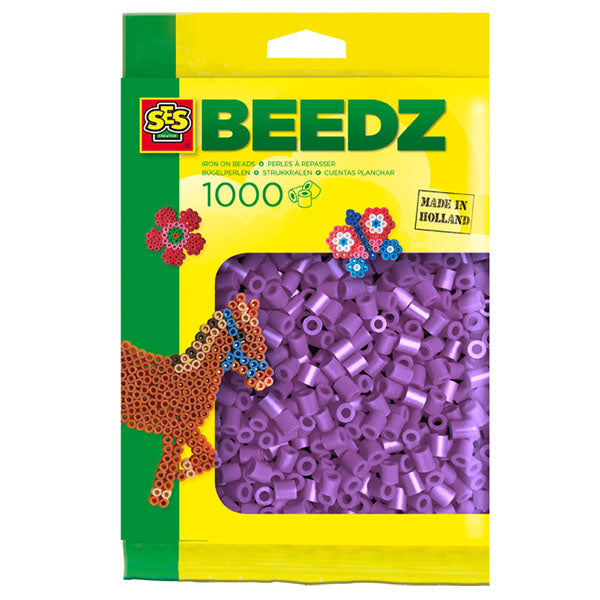 SES iron-on beads refill pack, 1000 pieces, purple