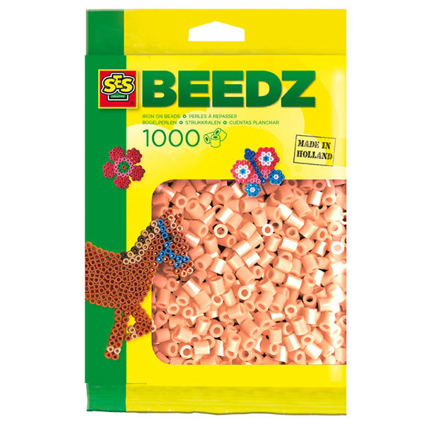 SES iron-on beads refill pack, 1000 pieces, skin colour