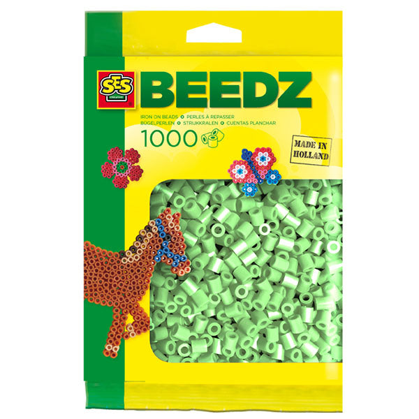 SES iron-on beads refill pack, 1000 pieces, mint green