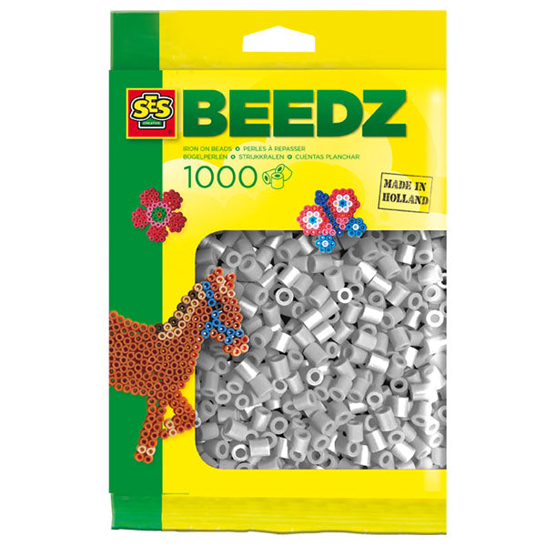 SES iron-on beads refill pack, 1000 pieces, grey