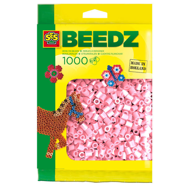 SES iron-on beads refill pack, 1000 pieces, pearl pink