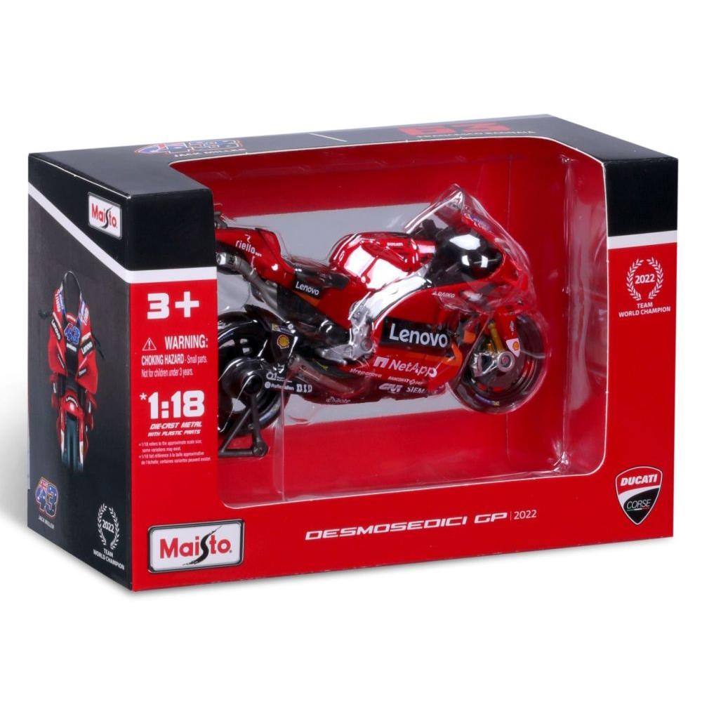 Maisto Motorrad Modell Moto GP Motorrad #43 Jack Miller 2022, 1:18