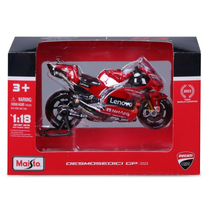 Maisto Moto GP Motorrad 1/18 #63 Bagnaia 2022