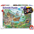 Puzzle In der Piratenbucht, 100 Teile (inkl. Piratenflagge) – Produktbild 1