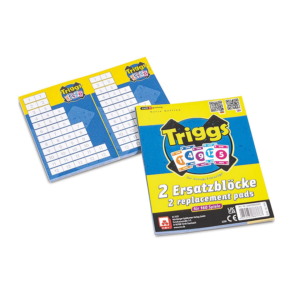 Nuremberg Triggs - blocs supplémentaires 2x80 feuilles (d)