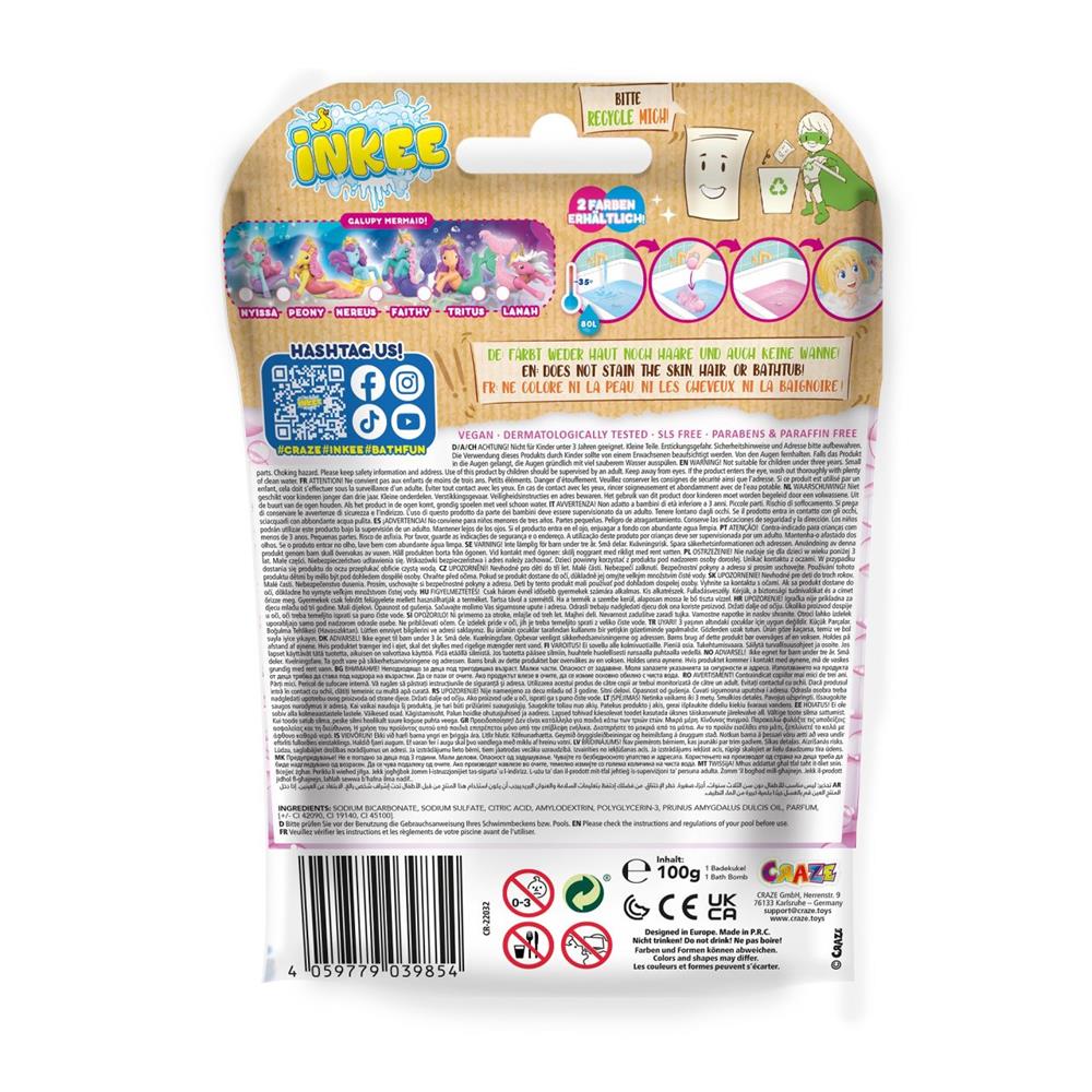 Craze Inkee Überschungsbadekugeln Galupy Mermaid