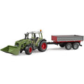 Bruder Fendt Vario 211 mit Frontlader & Bordwandanhänger – Produktbild 1