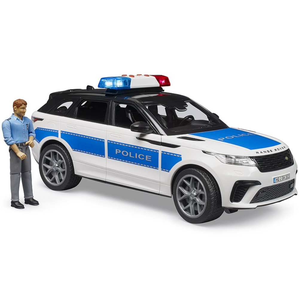 Bruder Range Rover Velar Polizeifahrzeug mit Polizist