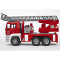 Bruder MAN TGS Feuerwehr mit Drehleiter, Wasserpumpe & Light & Sound Modul – Produktbild 1