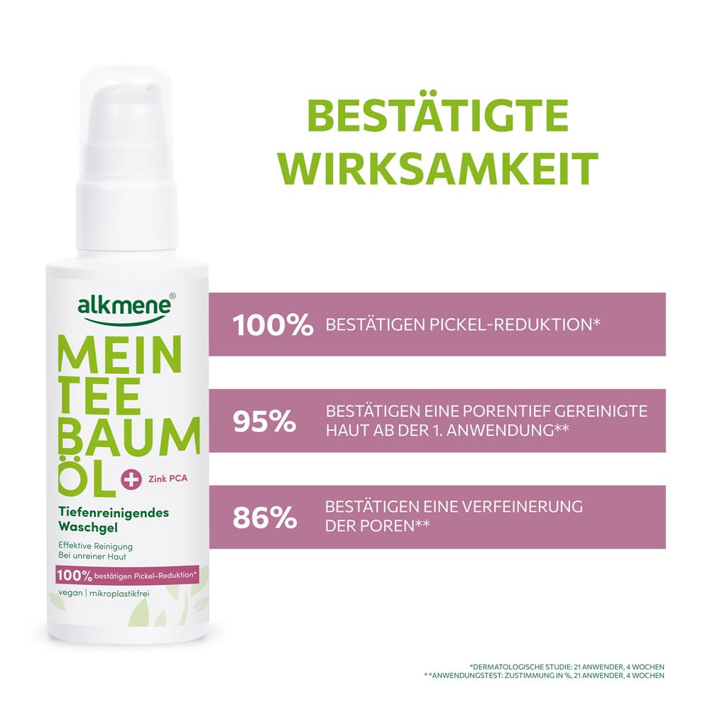 alkmene Mein Teebaumöl Tiefenreinigendes Waschgel, 150 ml