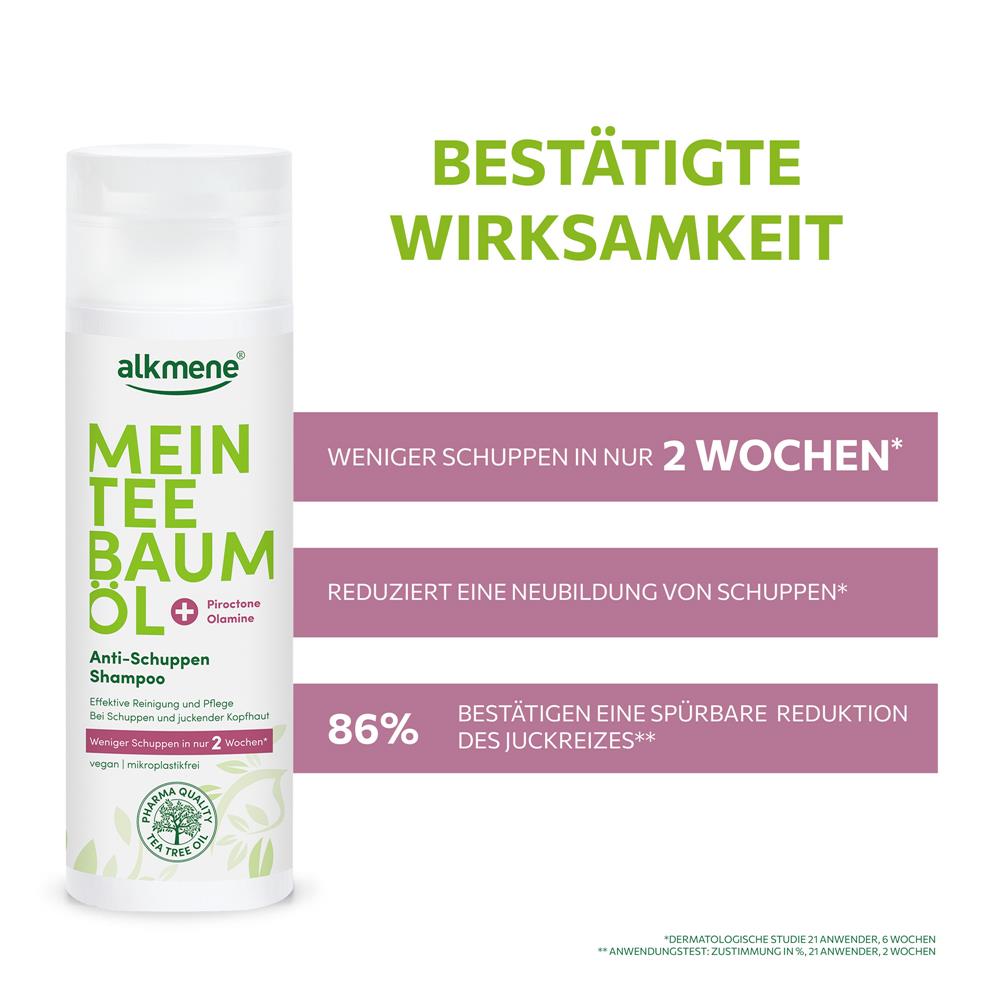 alkmene Mein Teebaumöl Anti-Schuppen Shampoo, 200 ml