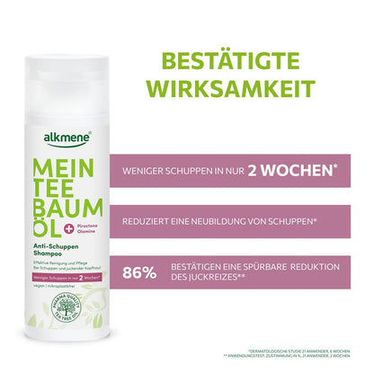 alkmene Mein Teebaumöl Anti-Schuppen Shampoo, 200 ml