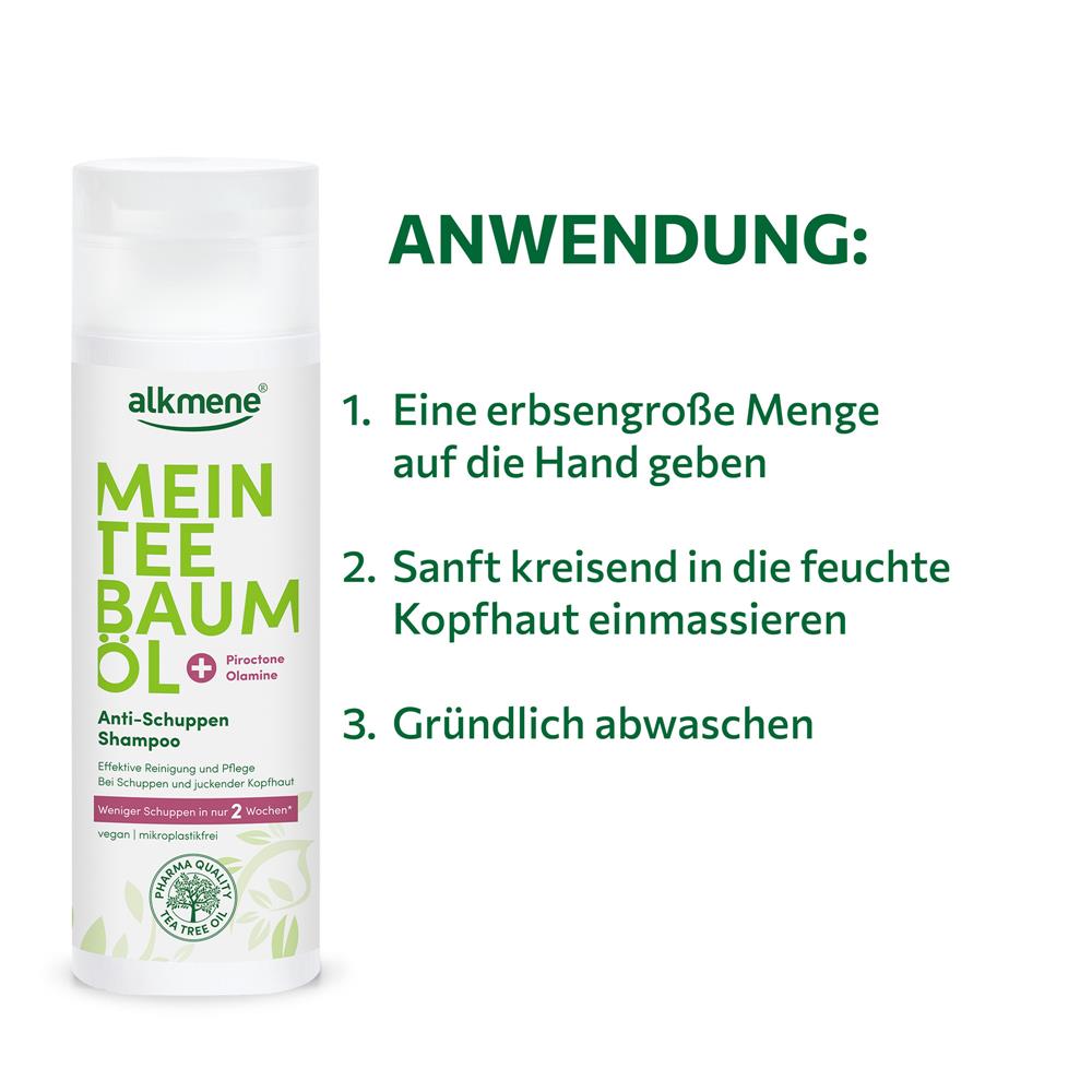 Alkmène Mon shampooing antipelliculaire à l'huile d'arbre à thé, 200 ml