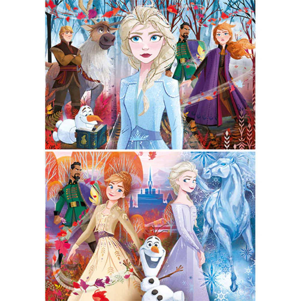 Clementoni Puzzle La Reine des Neiges 2, 2x20 pièces