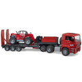 Bruder MAN TGA Tieflader mit Manitou Teleskoplader – Produktbild 1