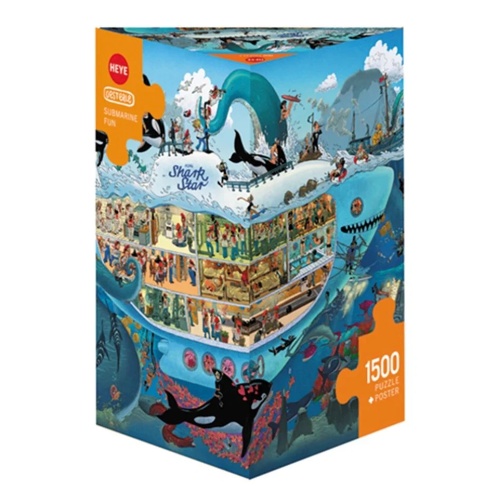 Puzzle Submarine Fun Triangular, 1500 Teile