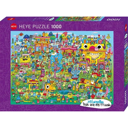 Puzzle Doodle Village Standard, 1000 Teile