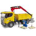 Bruder Scania Super 560R Baustellen-LKW mit Kran & Paletten – Produktbild 1