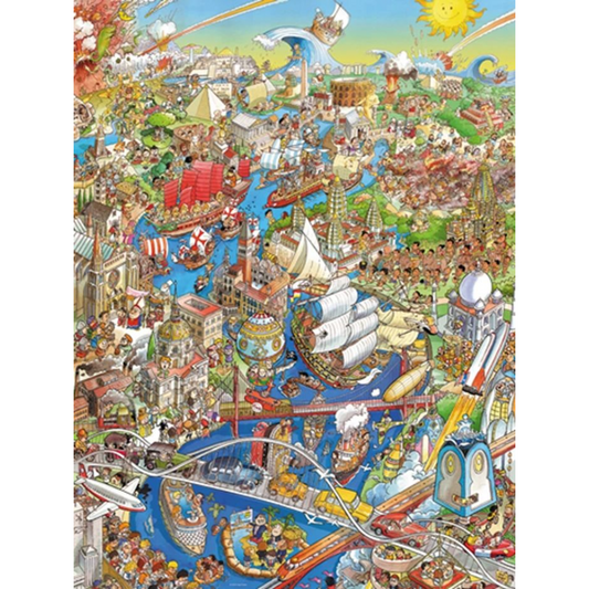 Heye Puzzle History River Triangulaire 1500 pièces