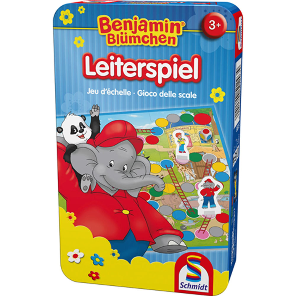 Schmidt Spiele Benjamin Blümchen, Leiterspiel, (Metalldose)
