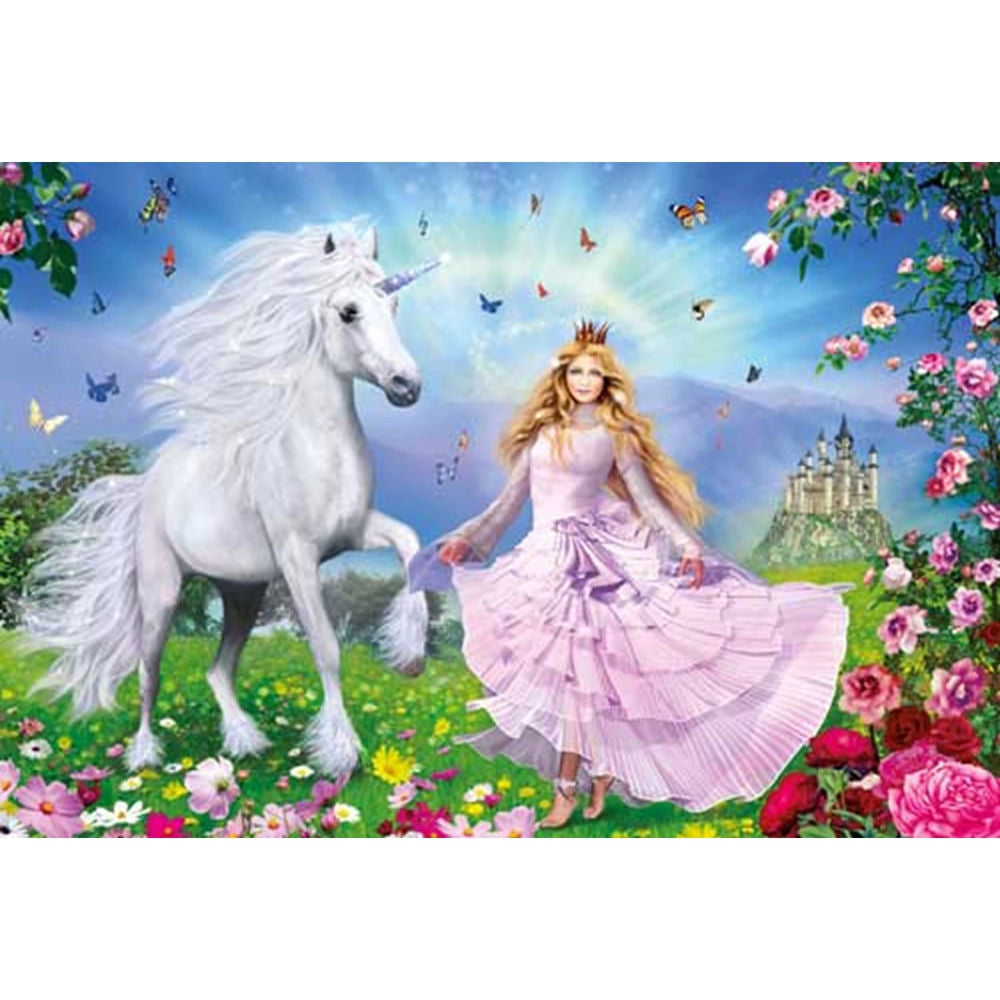 Puzzle Prinzessin der Einhörner, 100 Teile