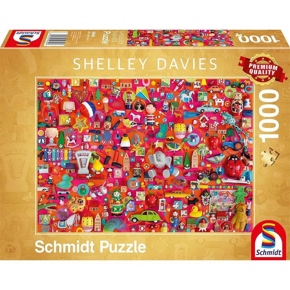 Puzzle Vintage Spielzeug, 1000 Teile