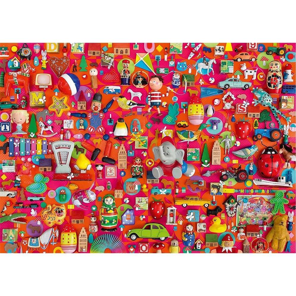 Puzzle Vintage Spielzeug, 1000 Teile