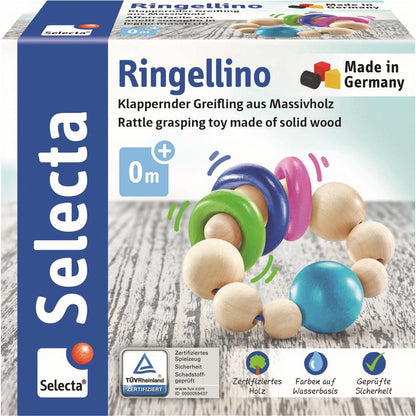 Selecta grasping toy Ringellino clattering 8.5cm