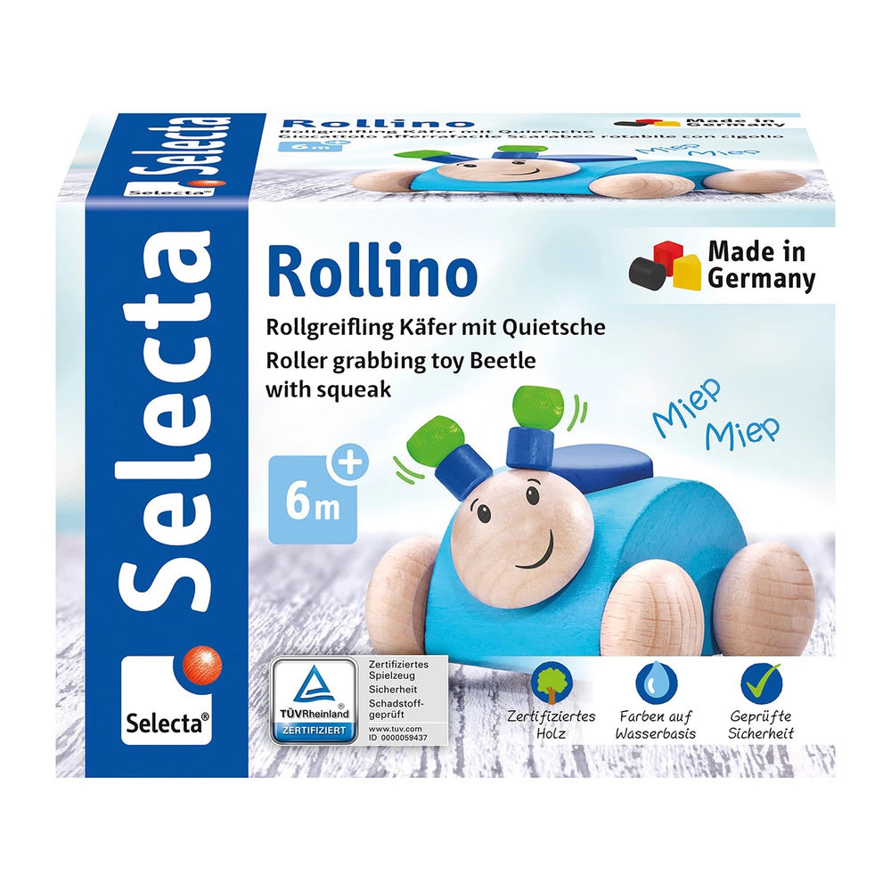 Selecta Greifling Rollino blau 7.5cm