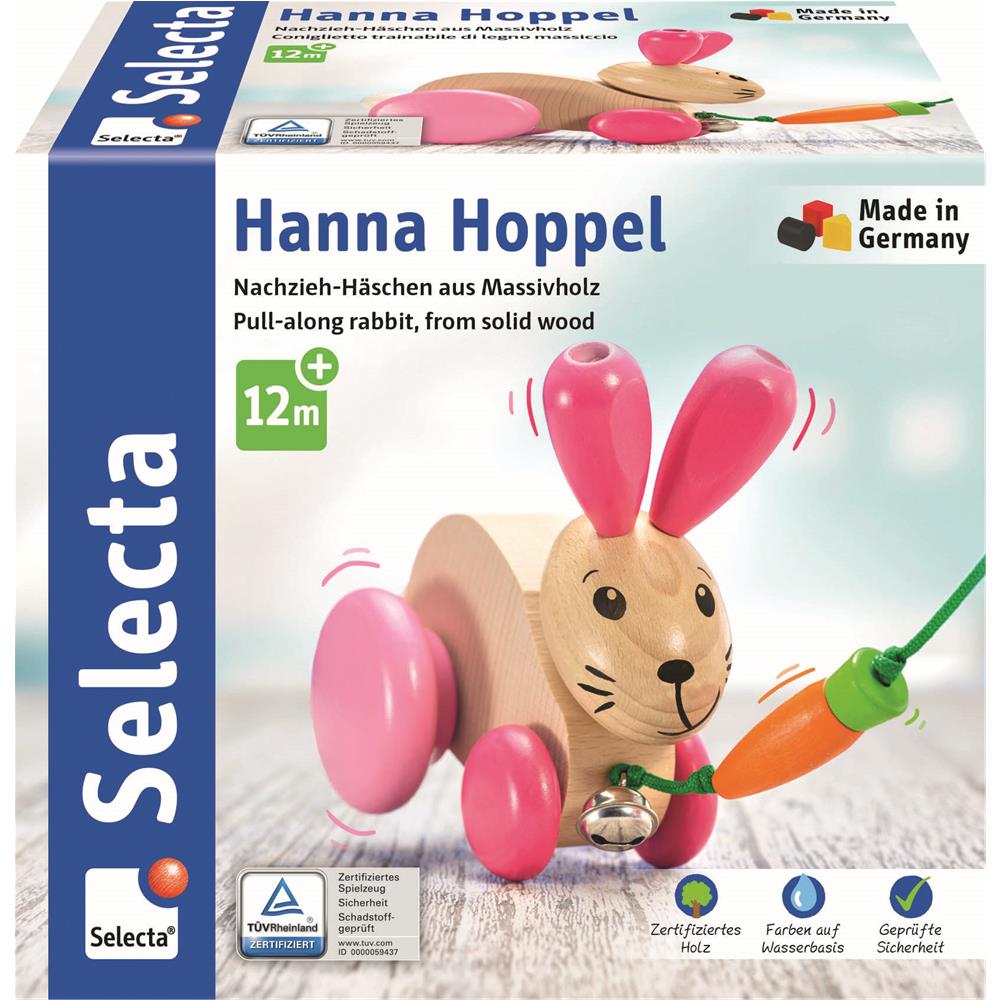 Selecta lapin à tirer Hanna Hoppel 13cm