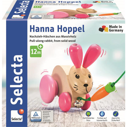 Selecta Nachzieh-Hase Hanna Hoppel 13cm