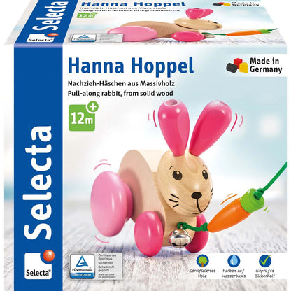 Selecta pull-along rabbit Hanna Hoppel 13cm