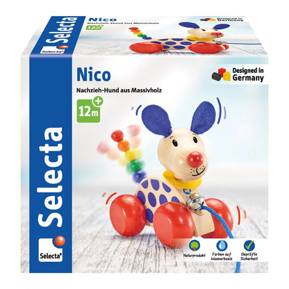 Selecta Nachzieh-Hund Nico 12cm