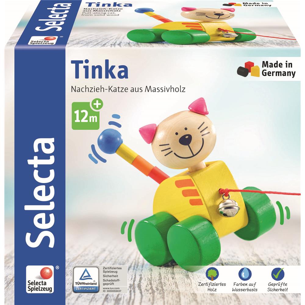 Selecta chat à tirer Tinka 12cm