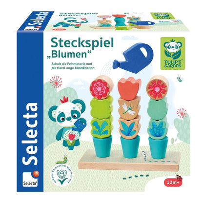 Selecta Steckspiel Blumen 14 Teile