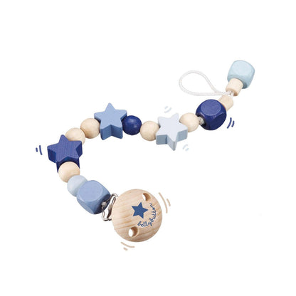 Selecta pacifier chain star happiness blue 21cm