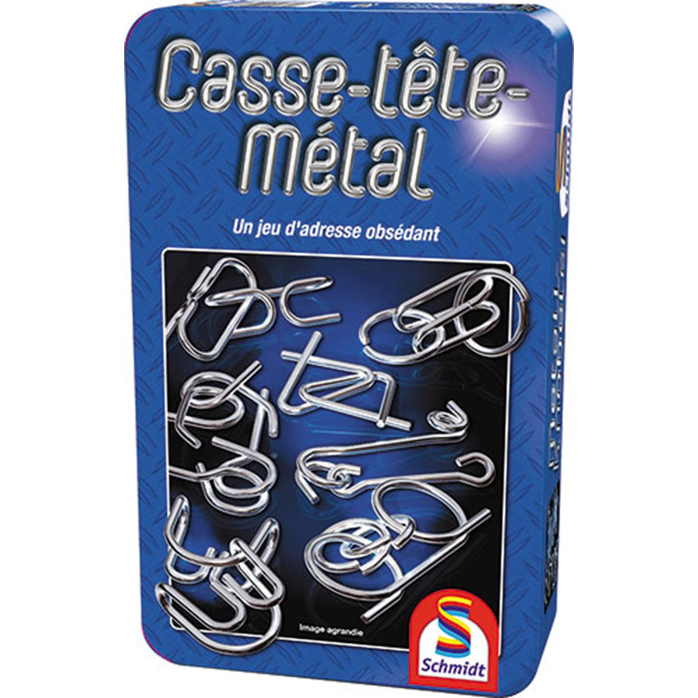 Schmidt Spiele Casse-tête-métal (boîte métal)