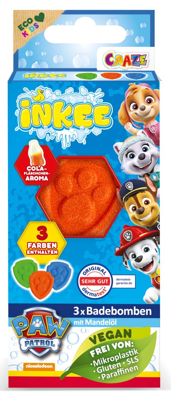 Craze Inkee Badebomben Paw Patrol 3er-Set