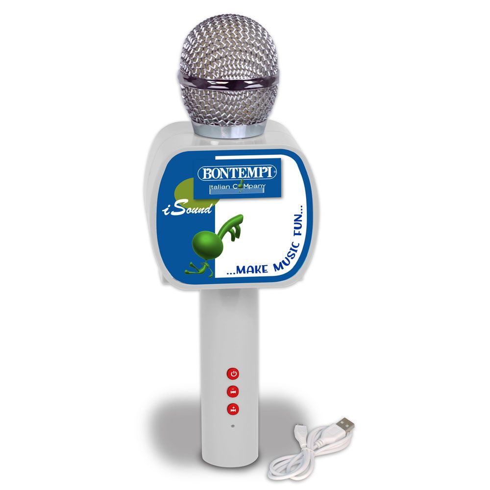 Microphone Bontempi sans fil avec haut-parleur