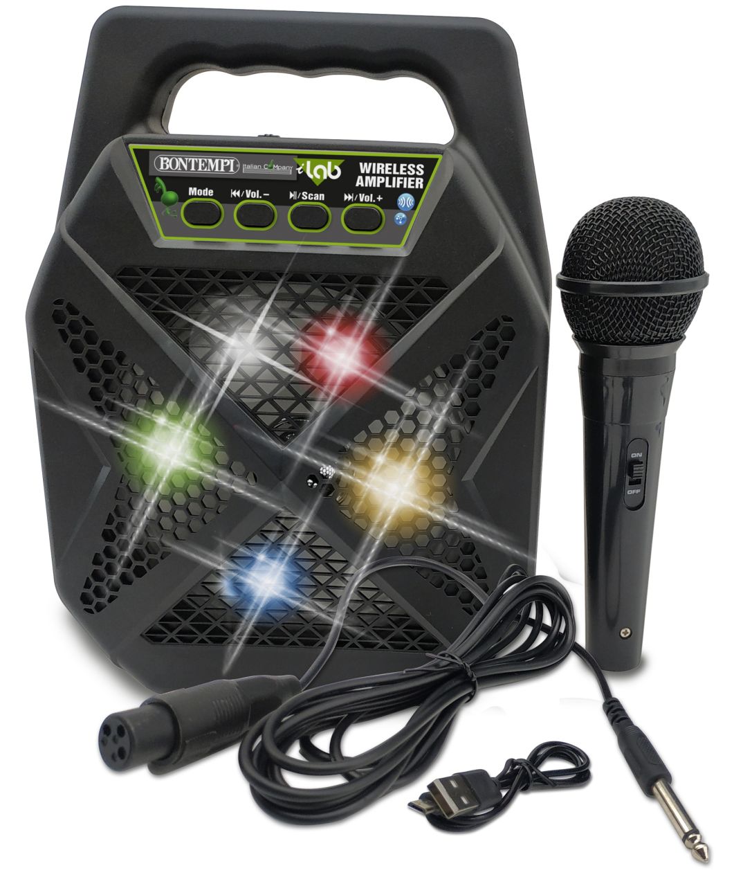 Bontempi Verstärker mit Mikrofon, drahtlos
