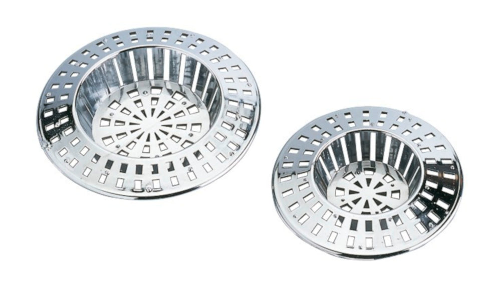 Wenko drain strainer, 2 pieces, chrome