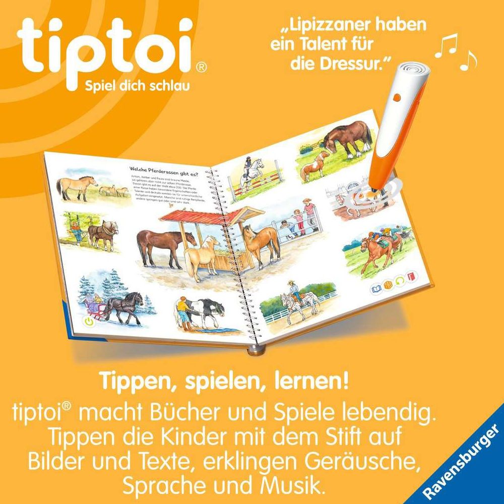 Ravensburger tiptoi® Why? How? What for? We discover horses and ponies