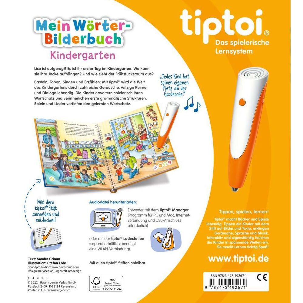 Ravensburger tiptoi® My Word Picture Book Kindergarten