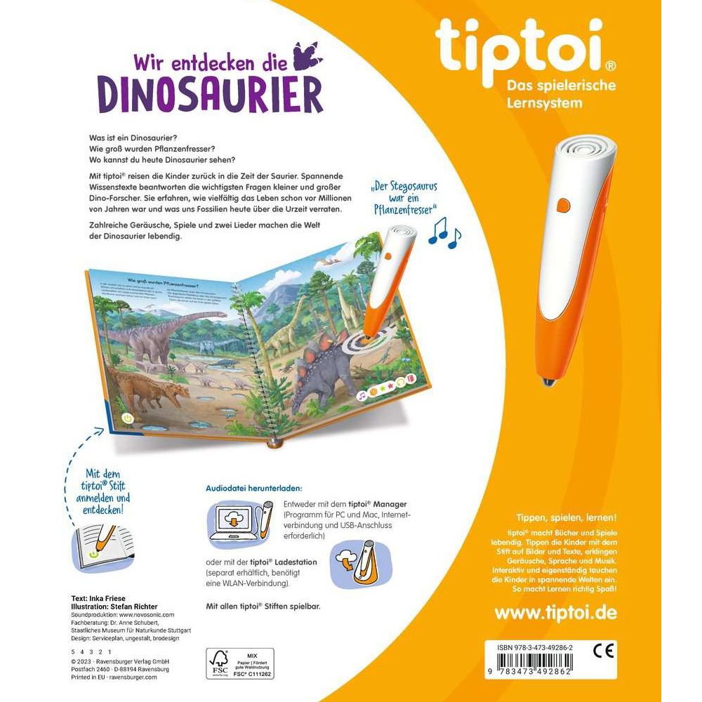 Ravensburger tiptoi® On découvre les dinosaures