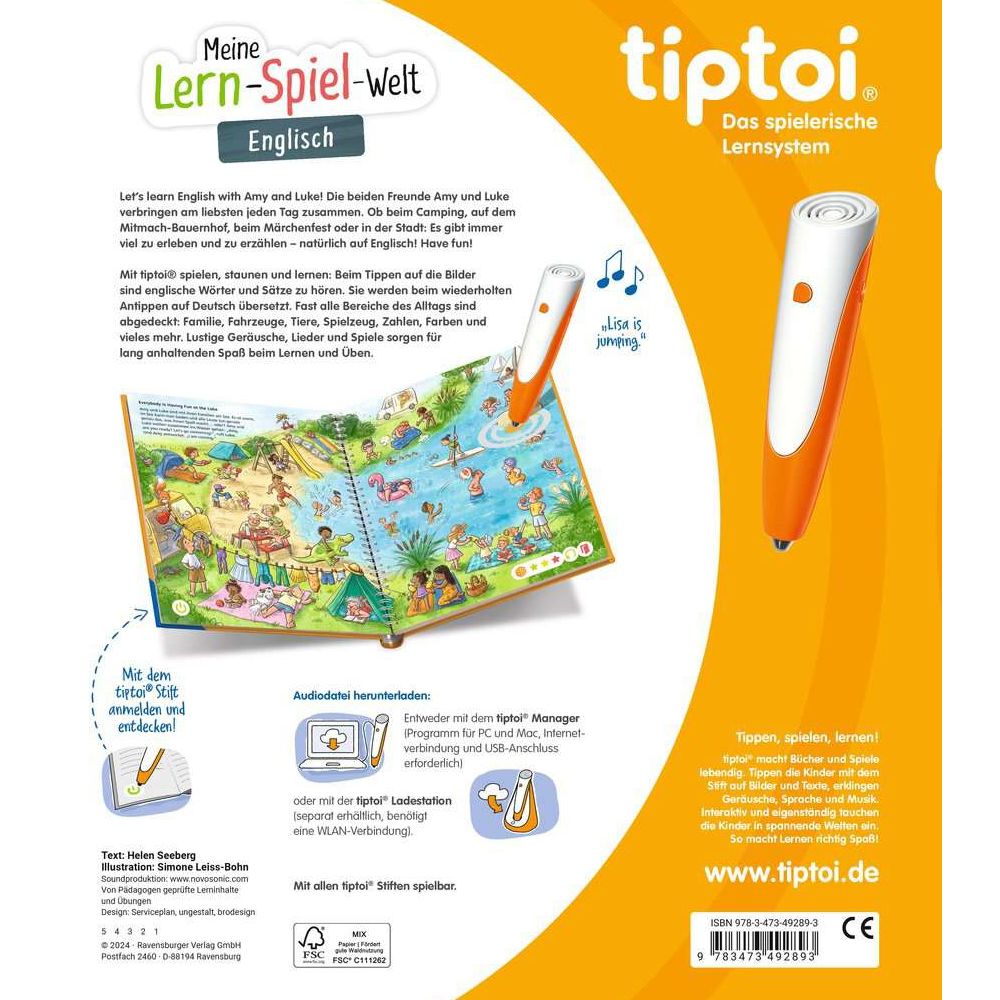 Ravensburger tiptoi® My Learning Game World: English